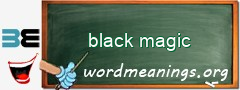WordMeaning blackboard for black magic